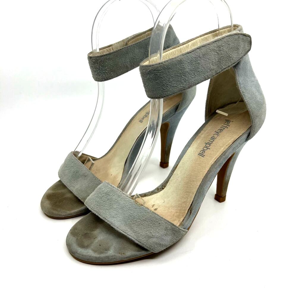 Jeffrey Campbell Lindsay Ankle Strap Suede Sandal Women's 6.5 US